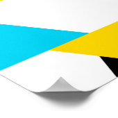 Poster Cool, unique, tendance, urbain, triangles modernes (Coin)
