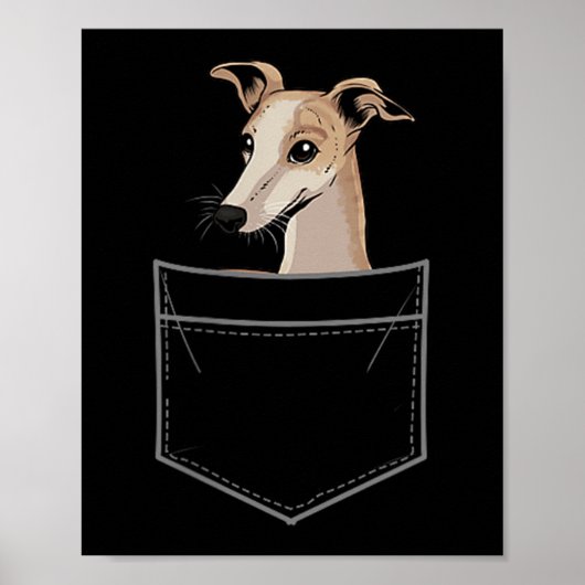 Poster Cool Whippet Design For Men Women Pet Dog Whippet (Devant)