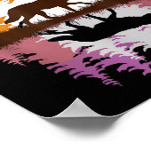 Poster Cool Wolf Art For Men Women Howling Wolf Wolves Lo (Coin)