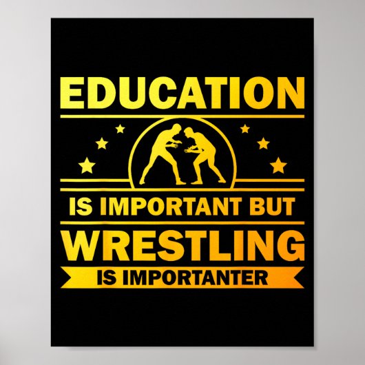 Poster Cool Wrestling Design For Men Women Kids Wrestler (Devant)