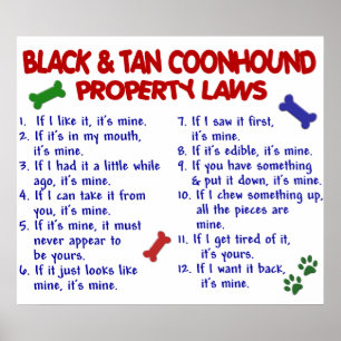 POSTER COONHOUND BRONZAGE NOIR PL2