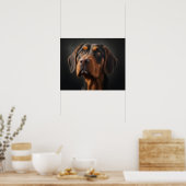 Poster Coonhound Dog (Cuisine)