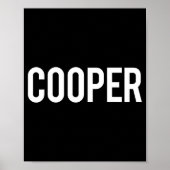 Poster Cooper - Cool New Funny Name Fan Gift Tee (Devant)