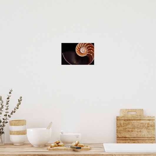 Poster - Cooper Fibonacci Sequence Shell (Keuken)