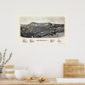 Poster Cooperstown, NY Panoramic Map - 1890 (Cuisine)