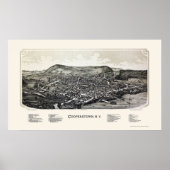 Poster Cooperstown, NY Panoramic Map - 1890 (Devant)