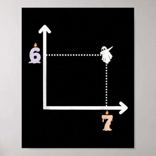 Poster Coordinate 6 7 Funny Math Teacher Meme Halloween G (Devant)