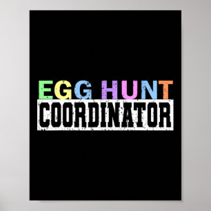 Poster Coordinateur de la chasse aux oeufs - partie de ch