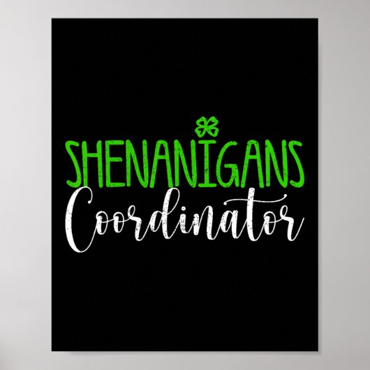 Poster Coordinateur de Shenanigans Joyeuse Saint-Patrick (Devant)