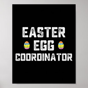 Poster Coordinateur des oeufs de Pâques Fun Boys Girls En