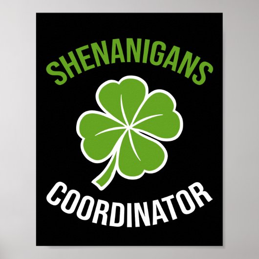 Poster Coordonnateur de Shenanigans St Patrick's Day (Devant)