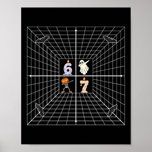 Poster Coordonnée 6 7 Mème drôle de professeur de mathéma (Devant)