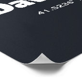 Poster Coordonnées Davenport, Iowa (Coin)