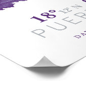 Poster Coordonnées de la carte Porto Rico (Coin)