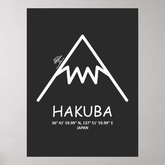 Poster Coordonner Hakuba Japon (Devant)