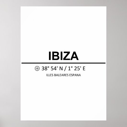 Poster Coordonner Ibiza (Devant)