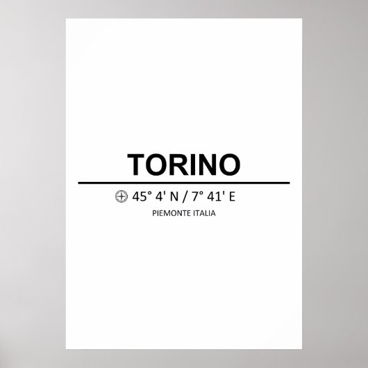 Poster Coordonner Torino (Devant)