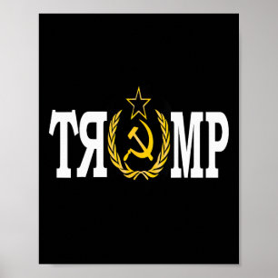 Poster Copain Trump Fou Russe Impeach Trump Russe E
