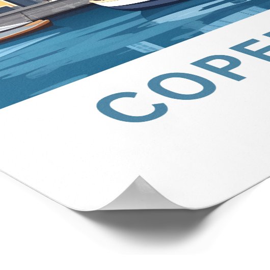 Poster Copenhagen Danemark Imprimer (Coin)