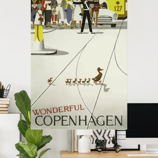 Poster Copenhague (Bureau à domicile)