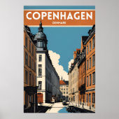 Poster Copenhague Danemark (Devant)