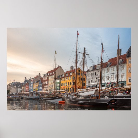 Poster Copenhague Danemark (Devant)