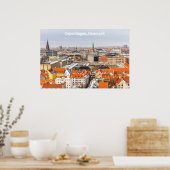 Poster Copenhague Danemark (Cuisine)