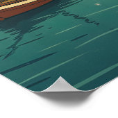 Poster Copenhague Danemark Canal Frontière Voyage (Coin)