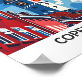 Poster Copenhague Danemark Retro Voyage d'oeuvres (Coin)