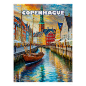 Poster Copenhague invite à la douceur de l'été (Devant)