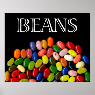 Poster Copie/affiche de beaux-arts de dragées à la gelée