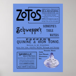 Poster Copie antique d'annonces