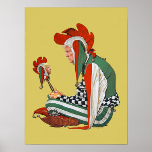Poster Copie archivistique de farceur de cour d'atout
