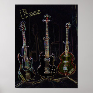 Poster Copie basse au néon