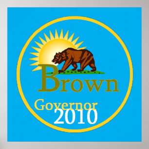 Poster Copie BROWN d'AFFICHE de gouverneur