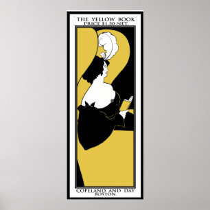 Poster Copie d'affiche : Aubrey Beardsley "le livre jaune
