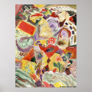 Poster Copie d'affiche d'art "de cuisine d'arc-en-ciel"