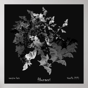 Poster Copie d'affiche de battes de Fibonacci