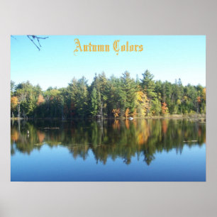 Poster Copie d'affiche de couleurs d'automne