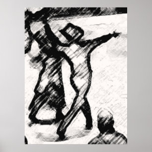 POSTER COPIE D'AFFICHE DE DANSE ** JUSQU'À 32"