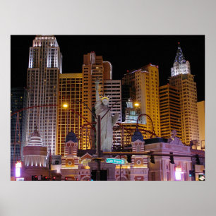 Poster Copie d'affiche de photo de New York New York Las