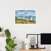 Poster Copie d'affiche de plage de la Floride (Bureau à domicile)