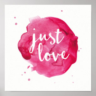 Poster copie d'affiche de typographie d'aquarelle de xoxo