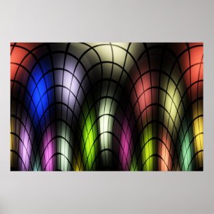 Poster Copie d'affiche en verre souillé