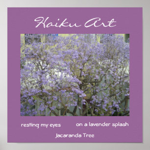 Poster Copie d'arbre de Jacaranda