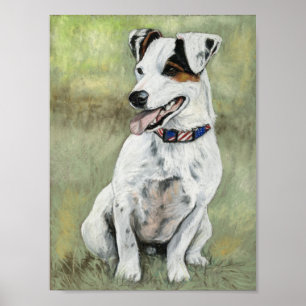Poster Copie d'art de chien de Jack Russell Terrier