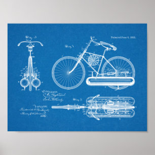 Poster Copie d'art propulsée par air de brevet de