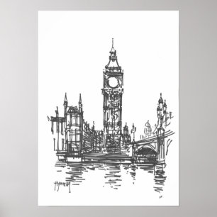 Poster Copie de Big Ben Londres