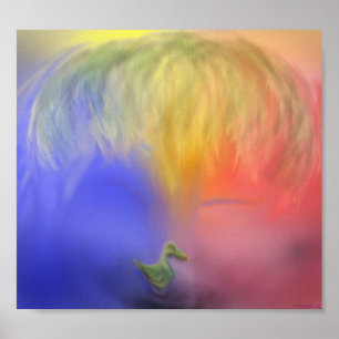 Poster Copie de chemin de canard de paume