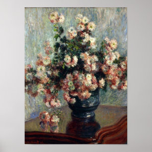 Poster Copie de chrysanthèmes de Monet